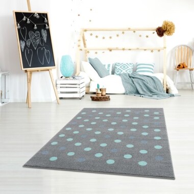 DYWAN CONFETTI SILVER GREY/MINT