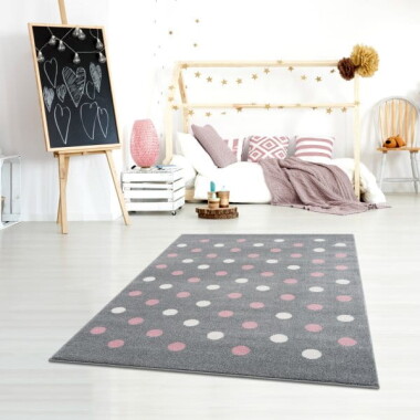 DYWAN CONFETTI SILVER GREY/PINK