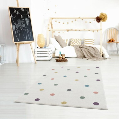 DYWAN DOTS CREME/COLORFUL