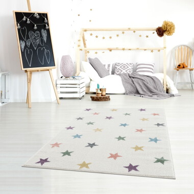 DYWAN STARS CREME/COLORFUL
