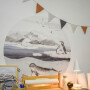 Naklejka na ścianę do pokoju dziecka-narwal arktyka