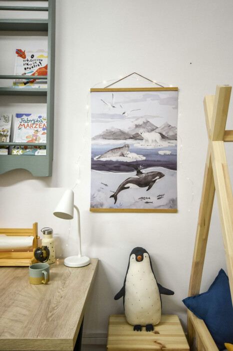 Plakat na ścianę do pokoju dzieci-arktyka