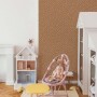 Tapeta SIMPLE w nieregularne kropki cynamon