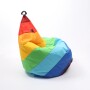 Duży kolorowy puf, worek sako do siedzenia, siedzisko kolorowe do pokoju dziecka, do medytacji