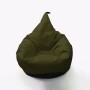 Duży zielony puf, worek sako do siedzenia, siedzisko kolorowe do pokoju dziecka, do medytacji