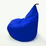 Duży kobaltowy puf, worek sako do siedzenia, siedzisko kolorowe do pokoju dziecka, do medytacji
