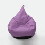 Duży wrzosowy fioletowy puf, worek sako do siedzenia, siedzisko kolorowe do pokoju dziecka, do medytacji