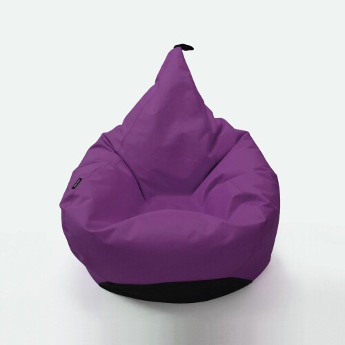 Duży fioletowy puf, worek sako do siedzenia, siedzisko kolorowe do pokoju dziecka, do medytacji