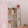 Regał do pokoju dziecka w kształcie domku/ kamieniczki w pastelowych kolorach