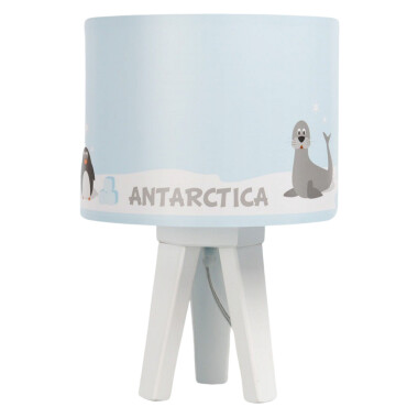 Mała biała lampka nocna do pokoju dziecka Antarktyda