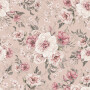 Tapeta w kwiaty białe i różowe