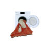 Dywan bawełniany w kształcie ducha czerwony