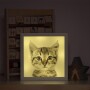 Podświetlany obrazek z kotkiem do pokoju dziecka