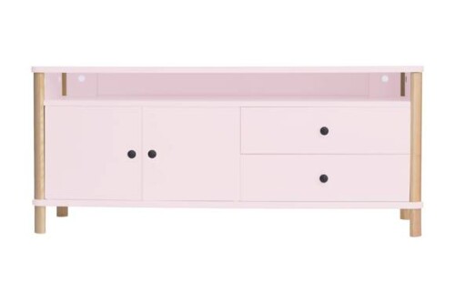 Szafka RTV ASHME 140x45x60cm Różowa