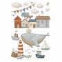 Sea Voyage - Marynarskie Naklejki Do Pokoju Dziecka, Zestaw 5
