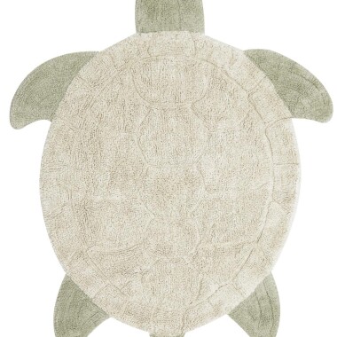 Bawełniany dywan w do pokoju dziecka w kształcie Żółwia morskiego.