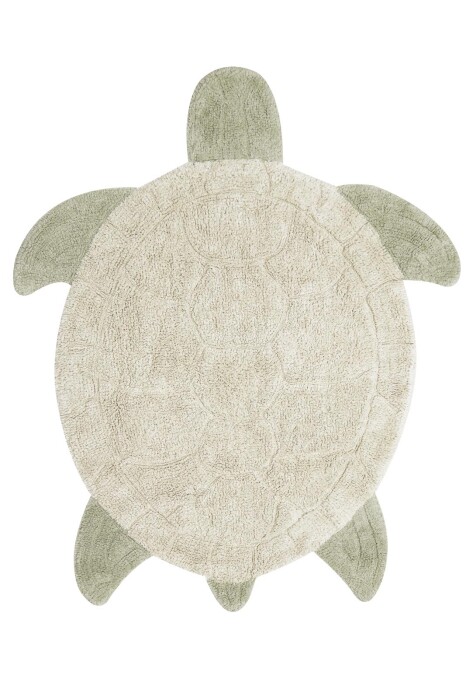 Bawełniany dywan w do pokoju dziecka w kształcie Żółwia morskiego.