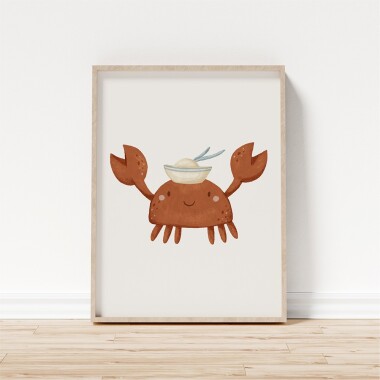 Plakat do pokoju dziecka-krab