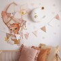 Słodkie kolorowe pastelowe naklejki na ścianę do pokoju dziecka z balonami.