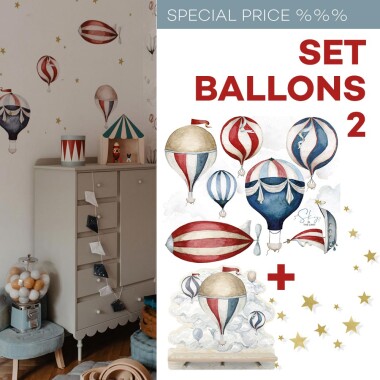 Naklejki na ścianę balony