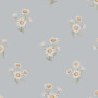 Tapeta Stokrotki Retro Daisy – niebieska