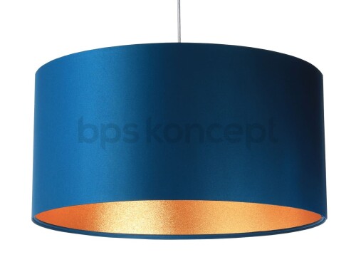 Lampa wisząca granatowa złoty mrożony.