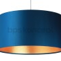 Lampa wisząca granatowa złoty mrożony.