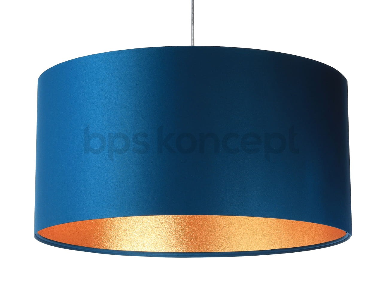 Lampa wisząca granatowa złoty mrożony.