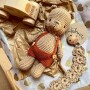 Personalizowany zestaw prezentowy dla  dziecka/ niemowlaka-miś, autko