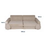 Sztruksowa sofa dziecięca premium beżowa