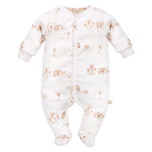 Rampers organic cotton ELEPHANTS