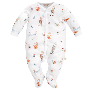Rampers organic cotton FOREST FRIENDS