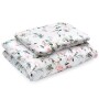 Poduszka 40×30 SECRET GARDEN ON WHITE eco satin cotton