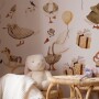 Naklejki na ścianę do pokoju dziecka w stylu boho, gąski, balony