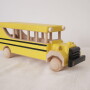 Drewniana zabawka dla dziecka -autobus ręcznie malowany
