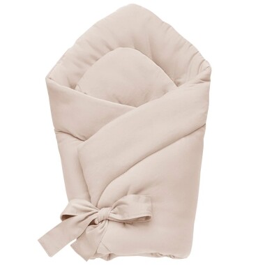 Beżowy miękki i puszysty rożek niemowlęcy