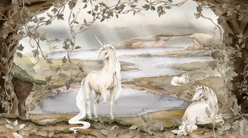MAGIC UNICORNS – tapeta z jednorożcem mural