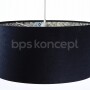 LAMPA WISZĄCA GRANATOWA WELUROWA Z MOZAIKOWYM WNĘTRZEM
