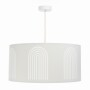 Okrągła jasna lampa do domu, w stylu Japandi