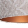 LAMPA WISZĄCA PORTLAND SOFER TAN  SZARY OKRĄGŁY ABAŻUR