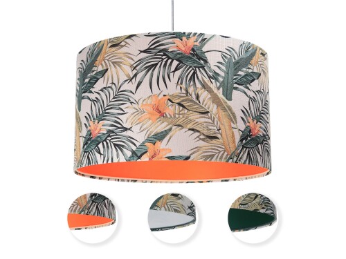 KOLOROWA LAMPA WISZĄCA PORTLAND POWER W KWIATY