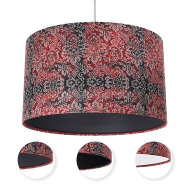 CZERWONO - CZARNA LAMPA WISZĄCA PORTLAND ORTO