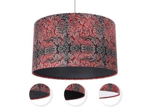 CZERWONO - CZARNA LAMPA WISZĄCA PORTLAND ORTO