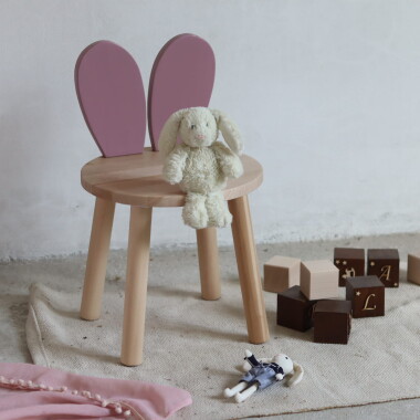 Drewniane krzesełko mini bunny