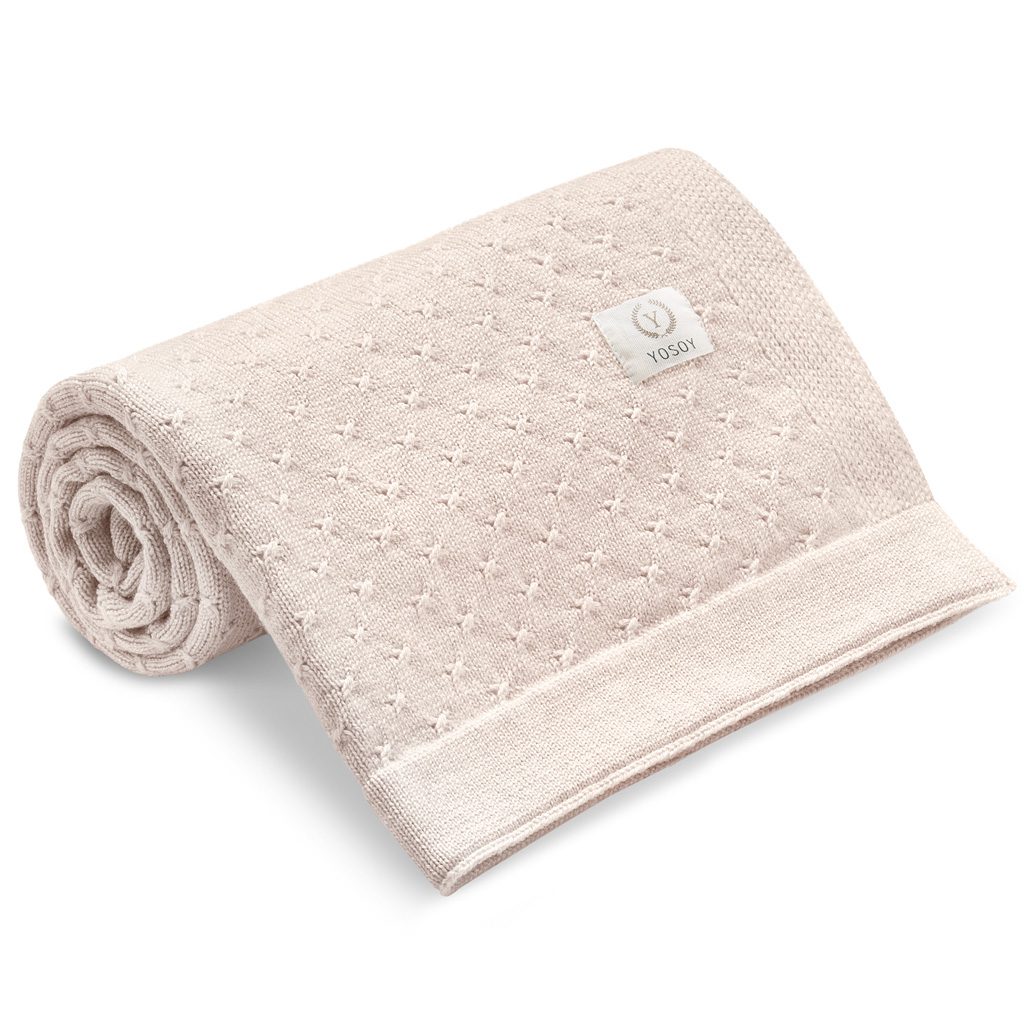 Koc 100% merino wool STARS cappuccino