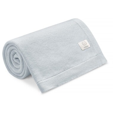 Koc 100% merino wool TOKYO błękitny