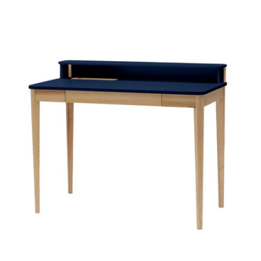 Biurko ASHME Jesionowe 110x56x75cm - Granatowe