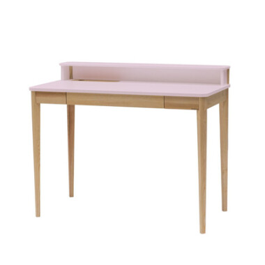 Biurko ASHME Jesionowe 110x56x75cm - Różowe