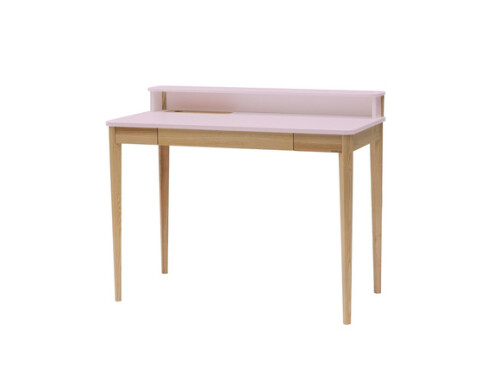 Biurko ASHME Jesionowe 110x56x75cm - Różowe