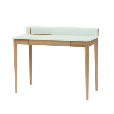 Biurko ASHME Jesionowe 110x56x75cm – Ulotny Miętowy